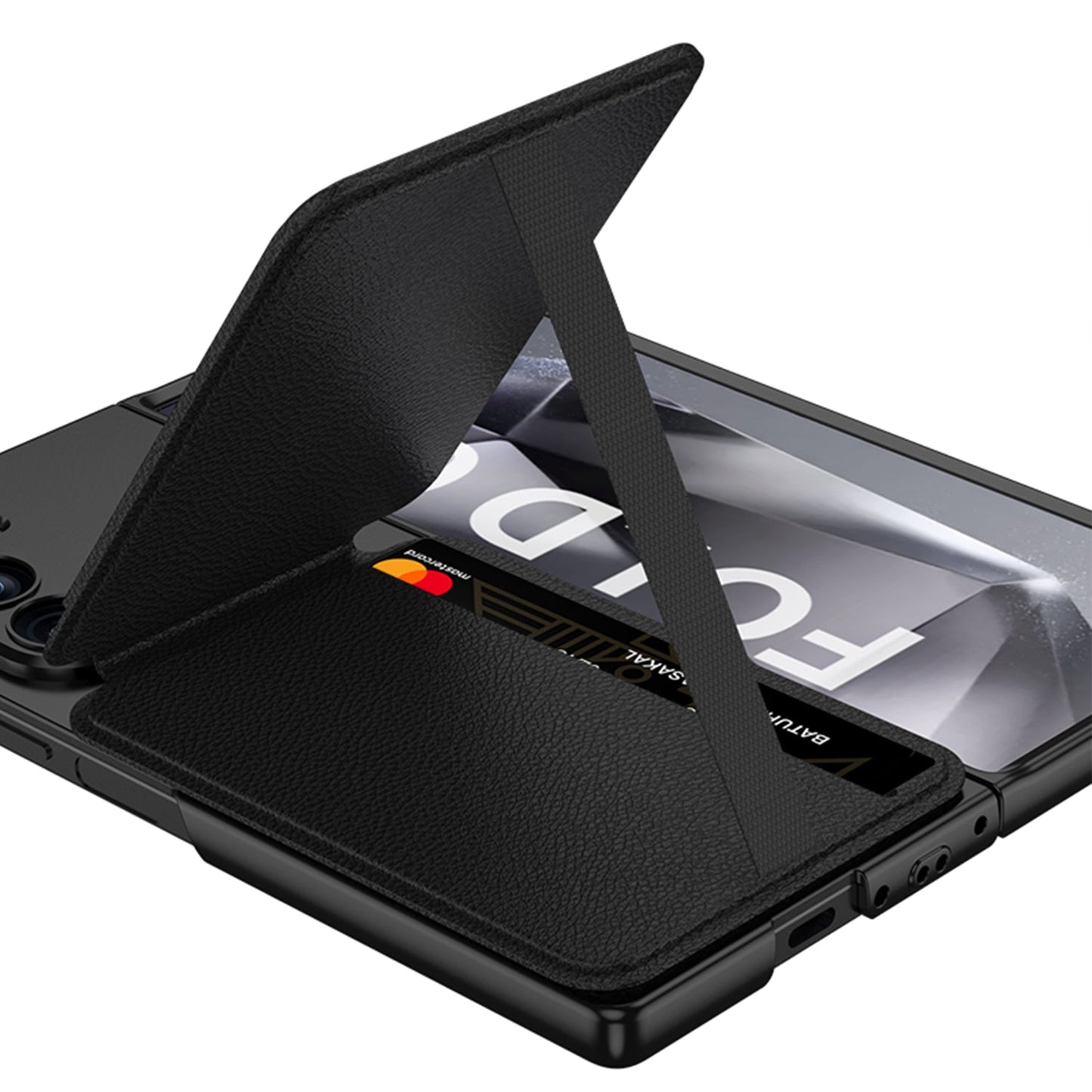 Magnetic Card Holder Shockproof Phone Case With Screen Protector For Galaxy Z Fold 7/6/5/4/3