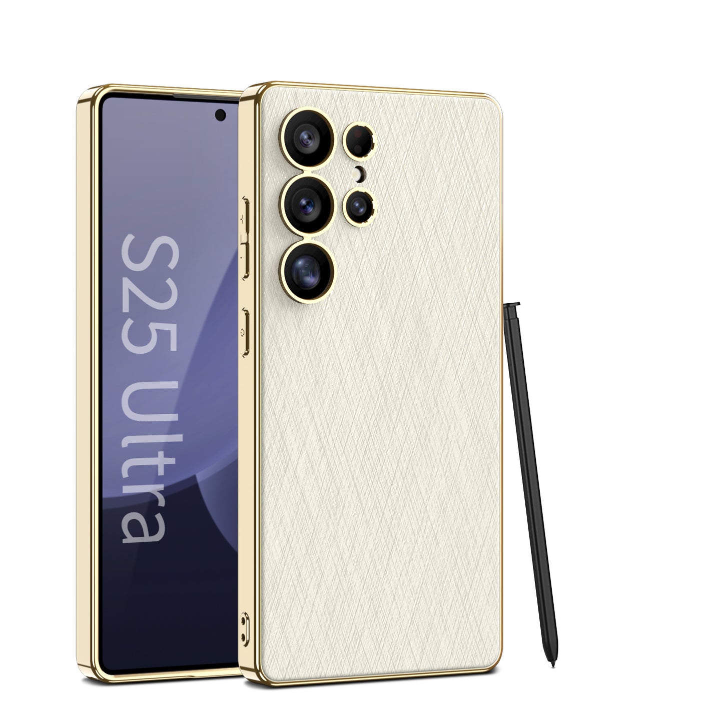 Plaiting Brocade Leather Case for Galaxy S24 Ultra