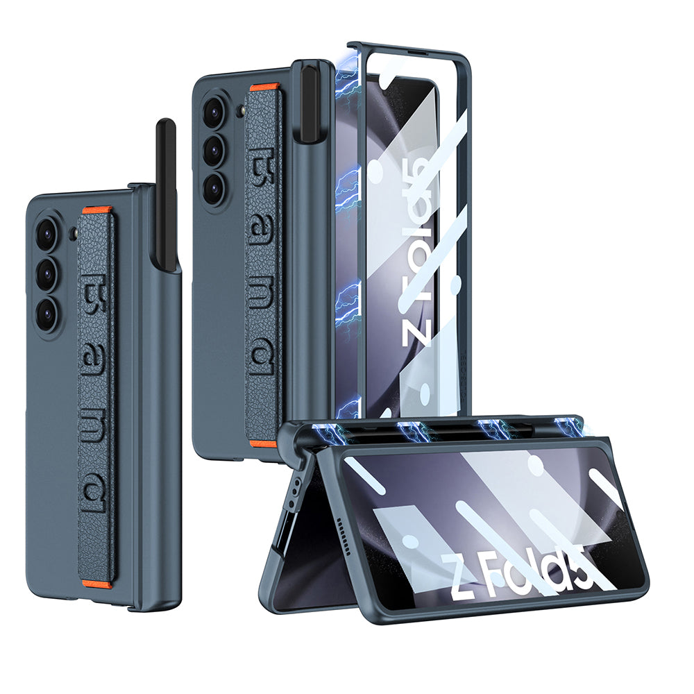 Magnetic Hinge Wristband S Pen Slot Case for Samsung Galaxy Z Fold5