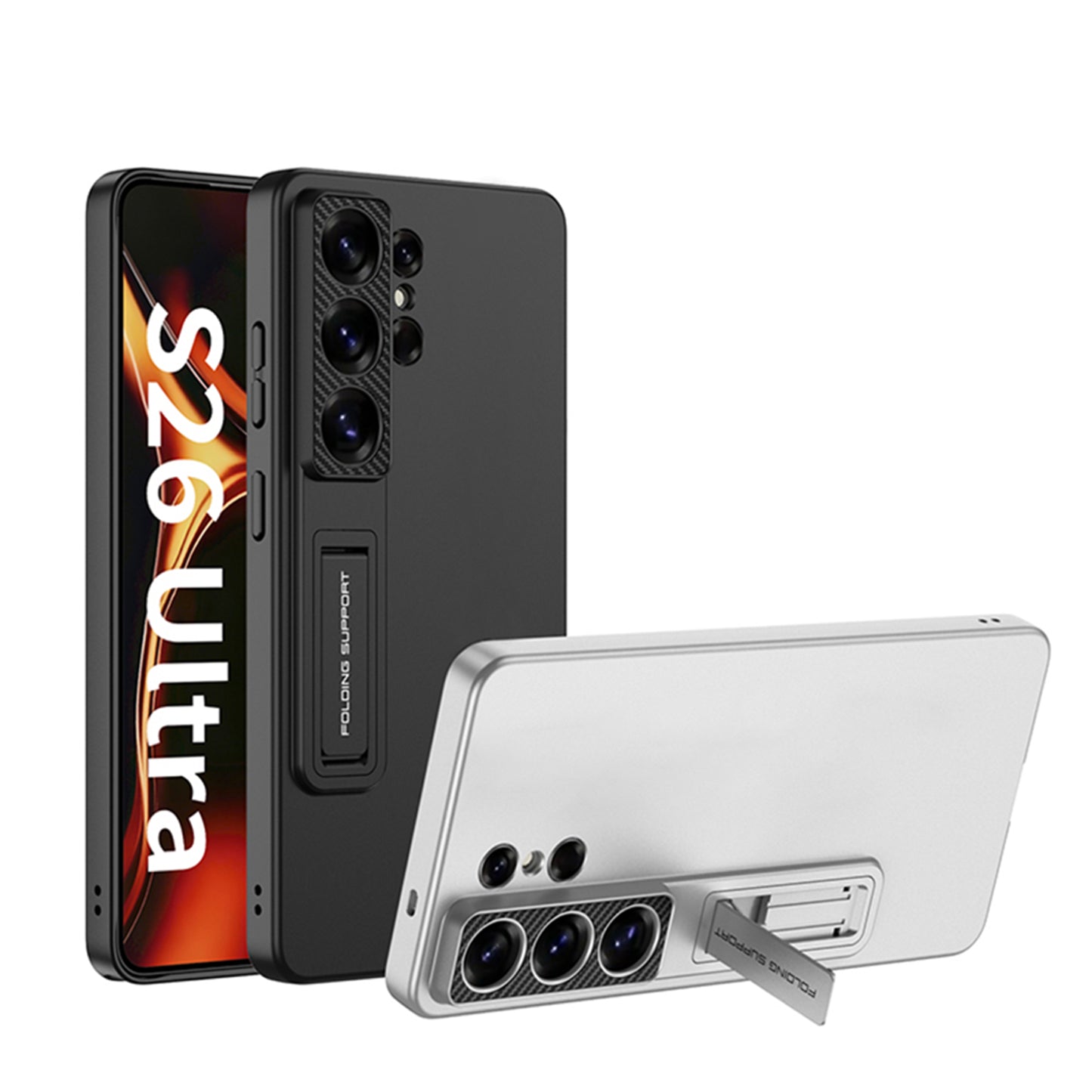 Ultra Thin Kickstand Case for Samsung Galaxy S26 Ultra – Slim Protective Phone Cover with Folding Stand