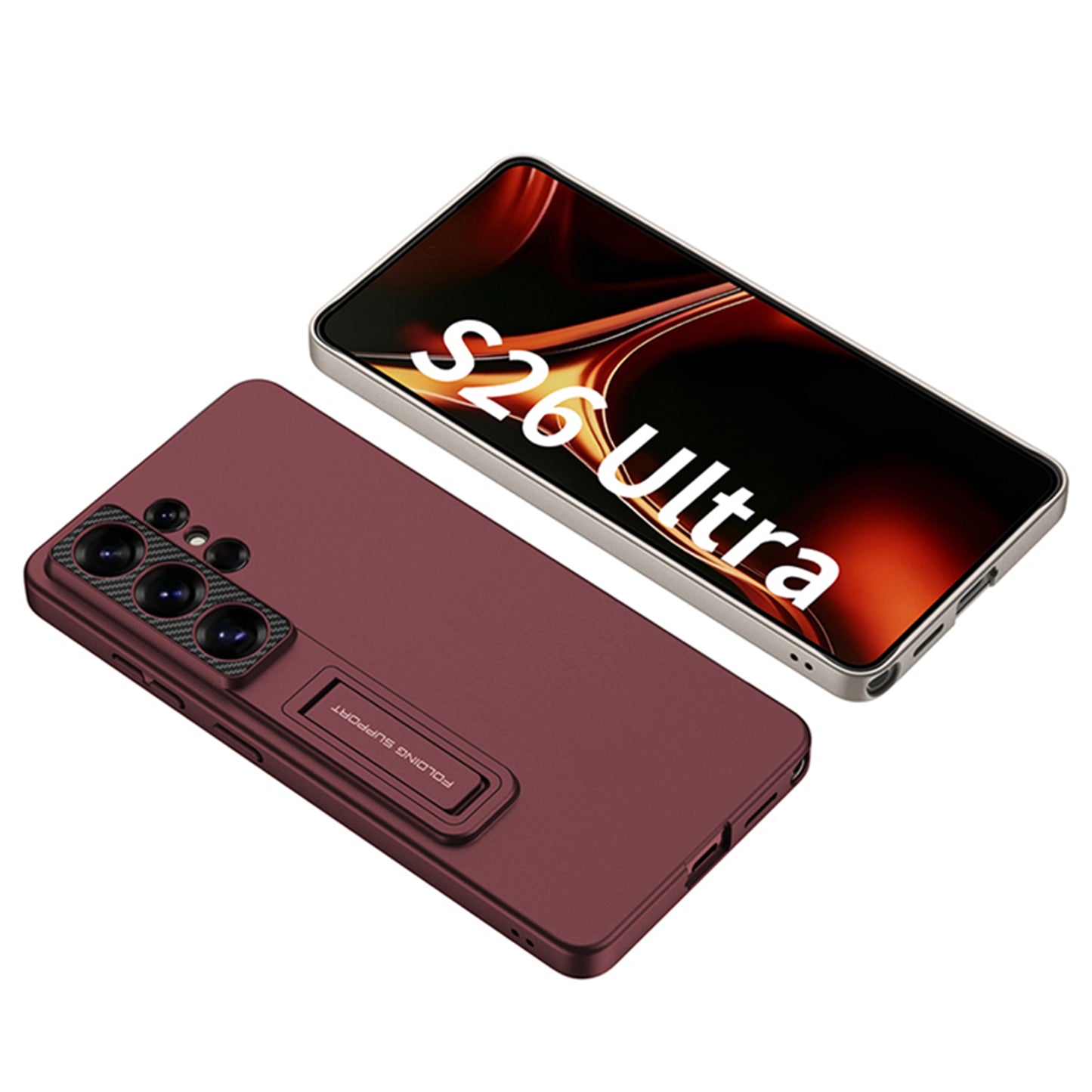 Ultra Thin Kickstand Case for Samsung Galaxy S26 Ultra – Slim Protective Phone Cover with Folding Stand