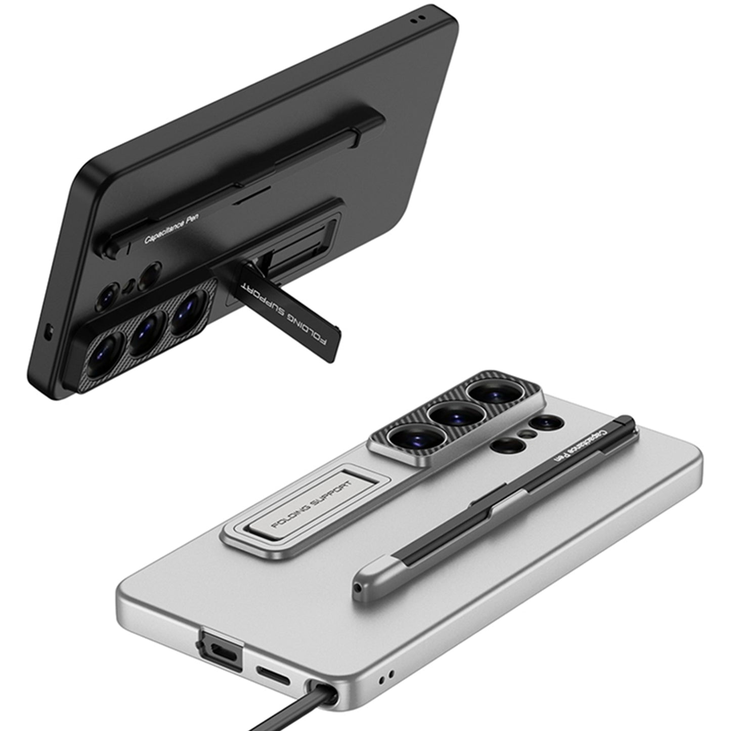 Ultra Thin Kickstand Case with Pen Slot for Samsung Galaxy S26 Ultra, Slim Protective Cover with Stylus