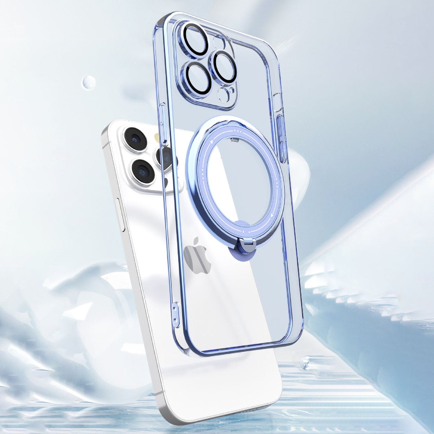 Magnetic Suction Bracket Electroplated Anti-fall Protective iPhone Case