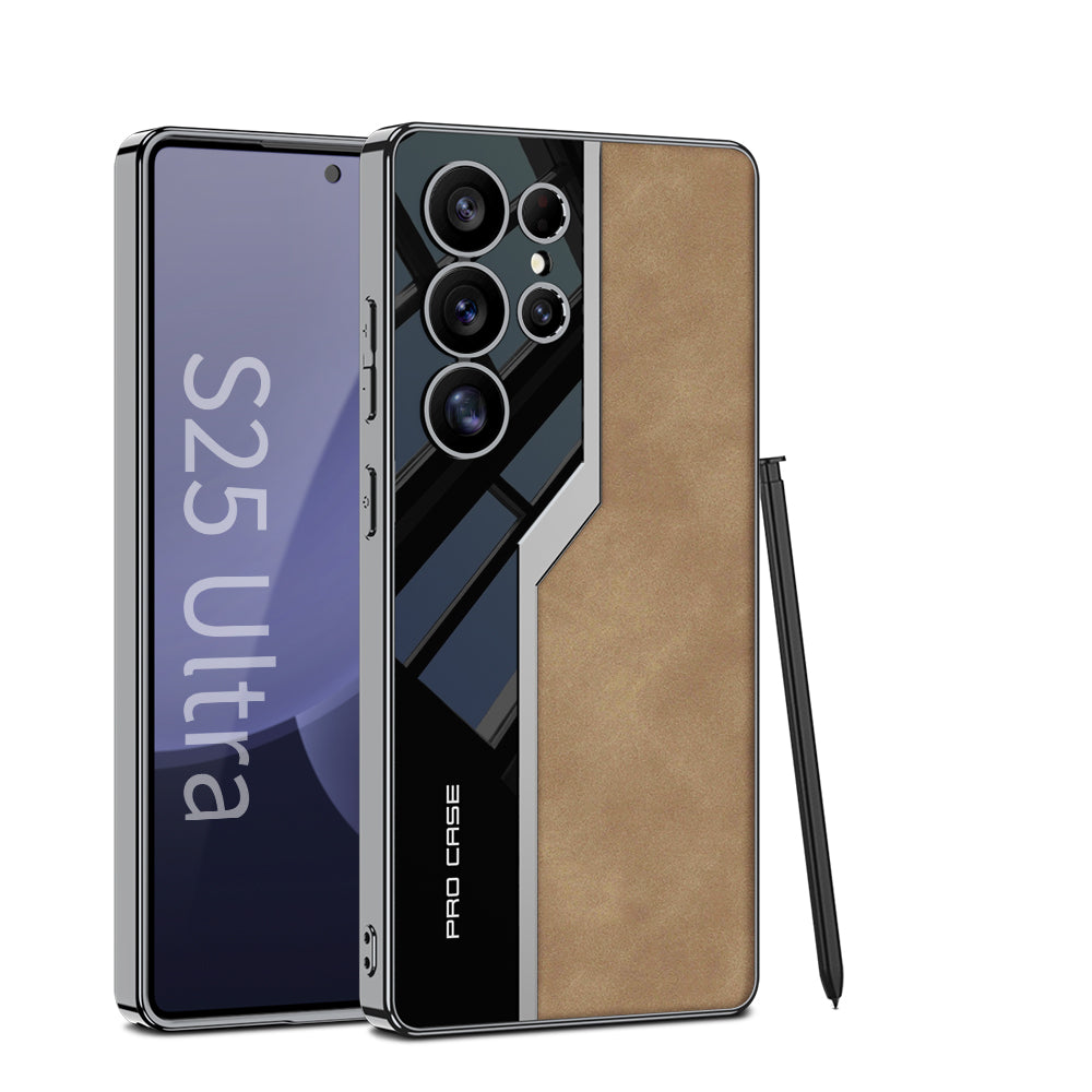 Alcantara Leather Business Style Case for Galaxy S25 Ultra