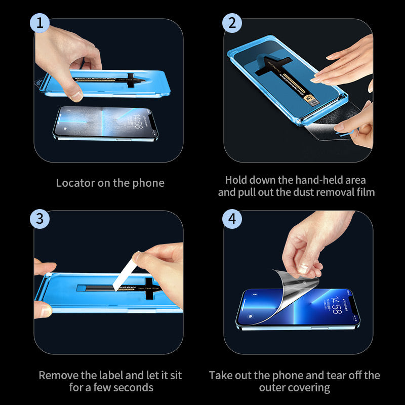 iPhone Invisible Artifact Screen Protector -Dust Free Without Bubbles