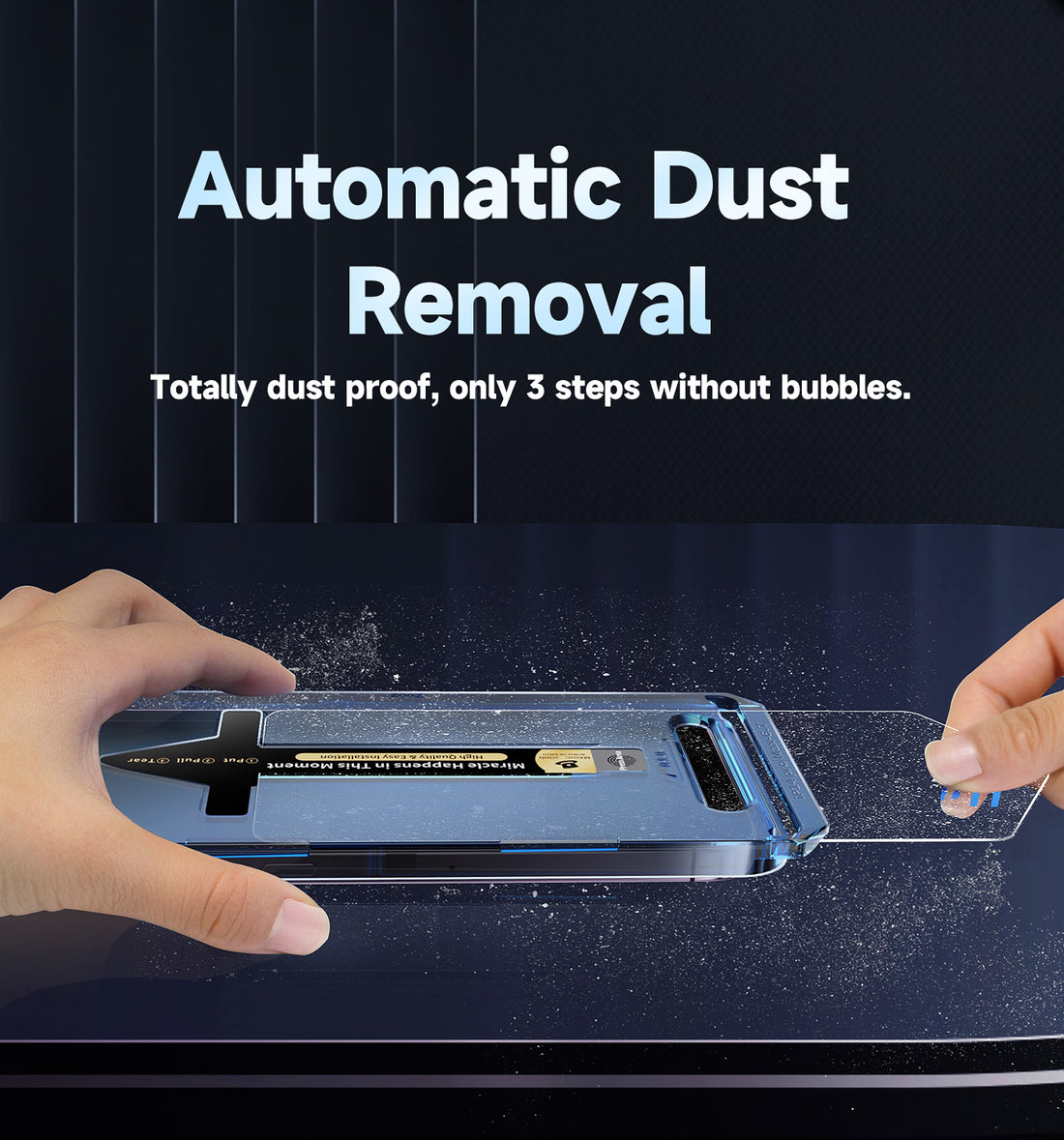 iPhone Invisible Artifact Screen Protector -Dust Free Without Bubbles