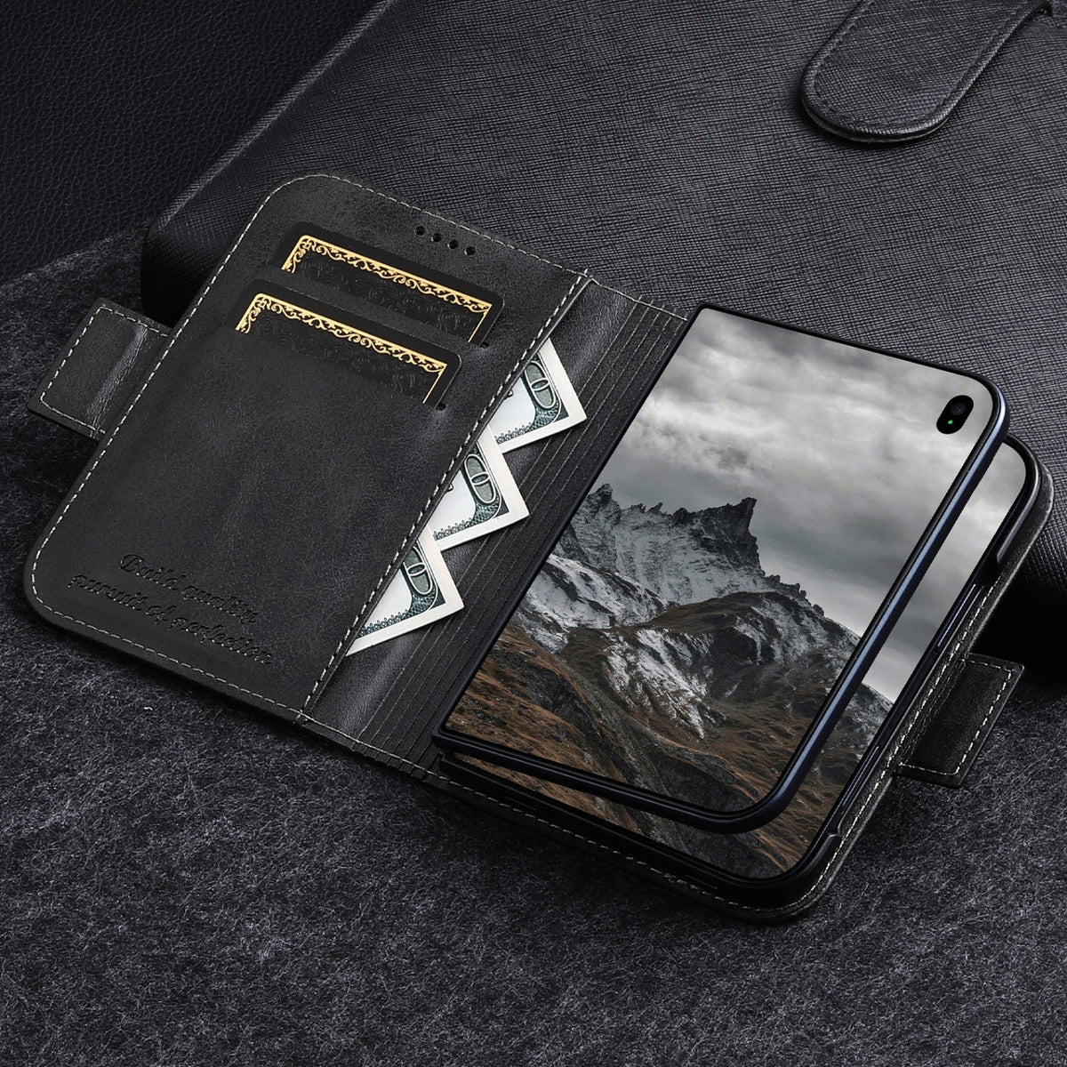 iPhone Duo | Minimalist Leather Wallet Case with Card Slots & Cash Pocket