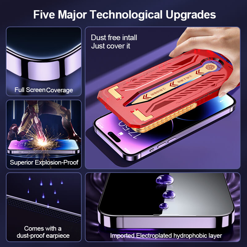 The 4th-G Tempered Film Box For iPhone Series-Iron Man Style