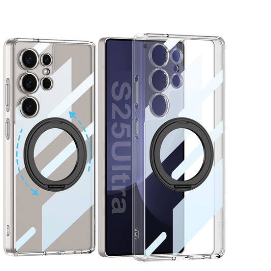 Magnetic 360° Rotating Metal Stand Case for Galaxy S24 Ultra