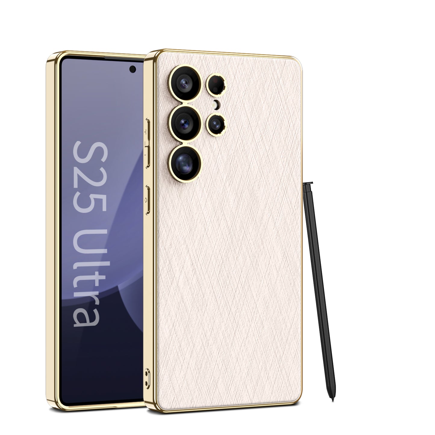 Plaiting Brocade Leather Case for Galaxy S24 Ultra