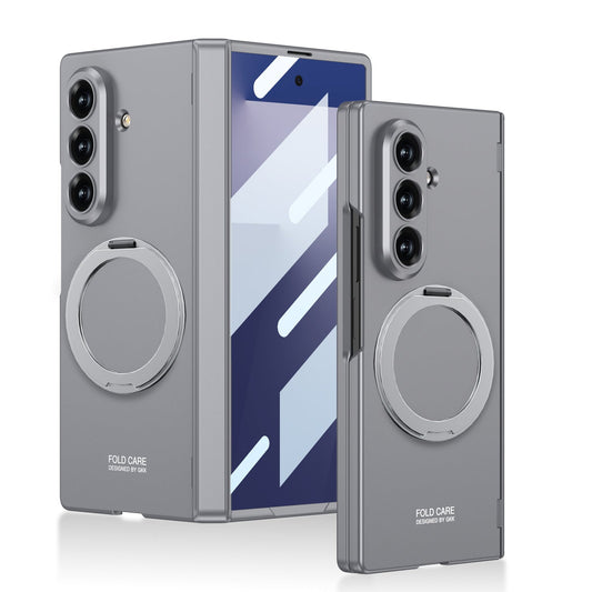 Luxurious Magnetic Ring Holder Phone Case For Galaxy Z Fold 7