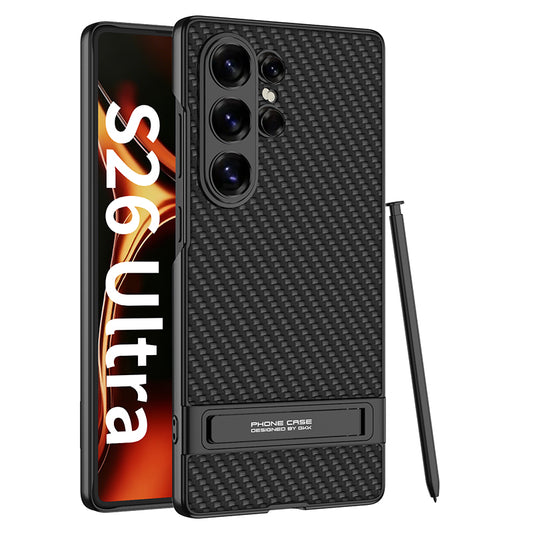PivotLux Ultra-Thin Vegan Leather Kickstand Case for Samsung Galaxy S26 Ultra