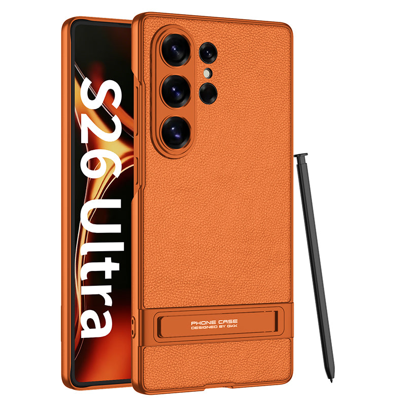 PivotLux Ultra-Thin Vegan Leather Kickstand Case for Samsung Galaxy S26 Ultra
