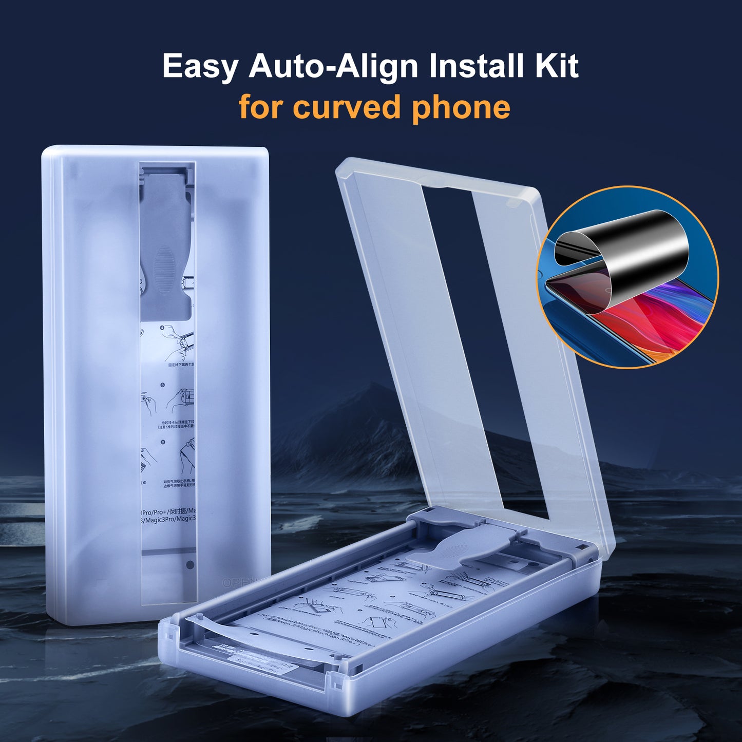 Auto Alignment Screen Protector For iPhone 15 14 13 12 Series