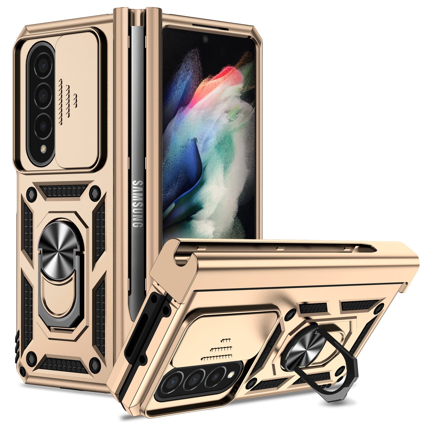 Armor All-inclusive Protective Phone Case For Samsung Galaxy Z Fold5 Fold4 - Mycasety Mycasety