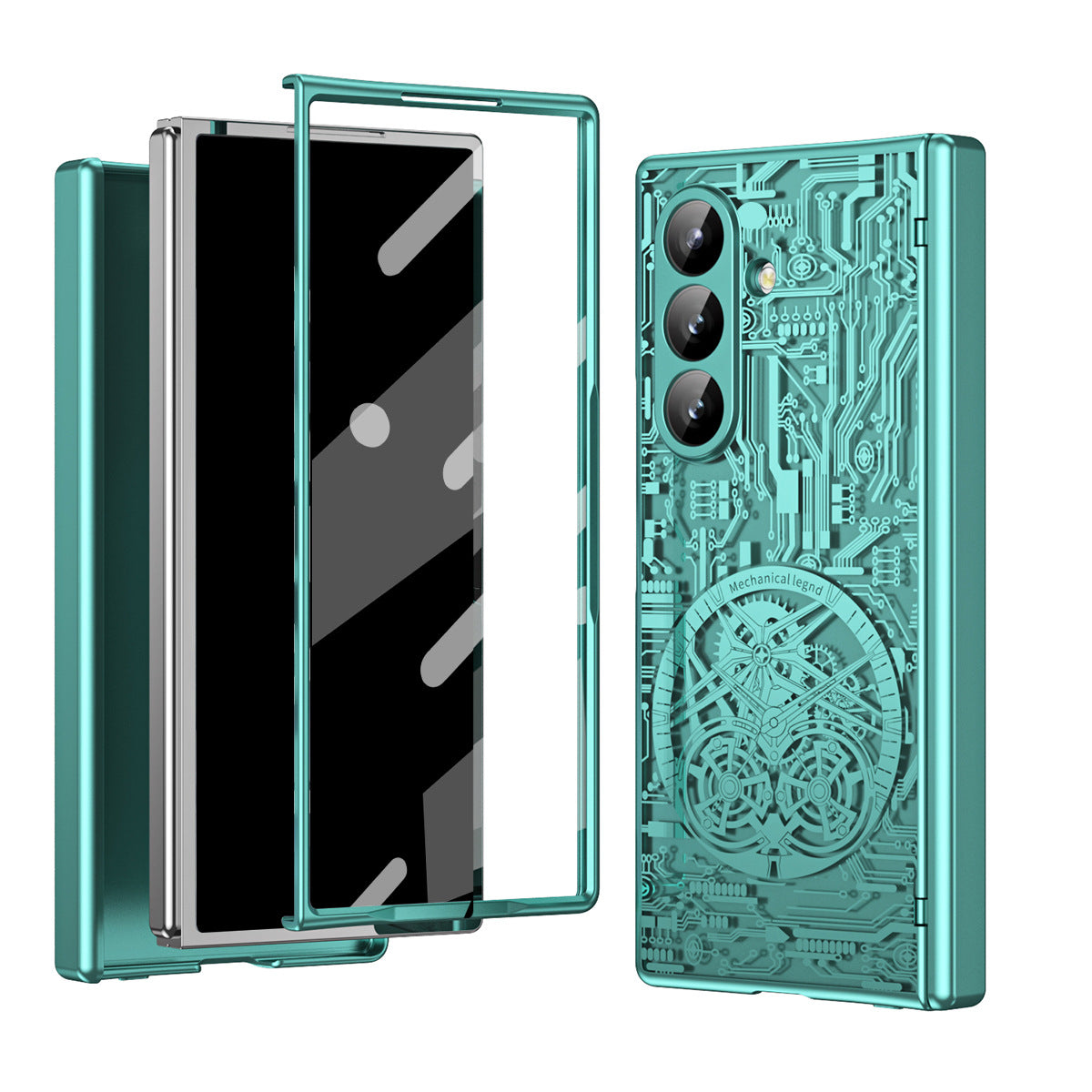 Cyberpunk Style Shockproof Phone Case For Galaxy Z Fold 7/6/5/4/3