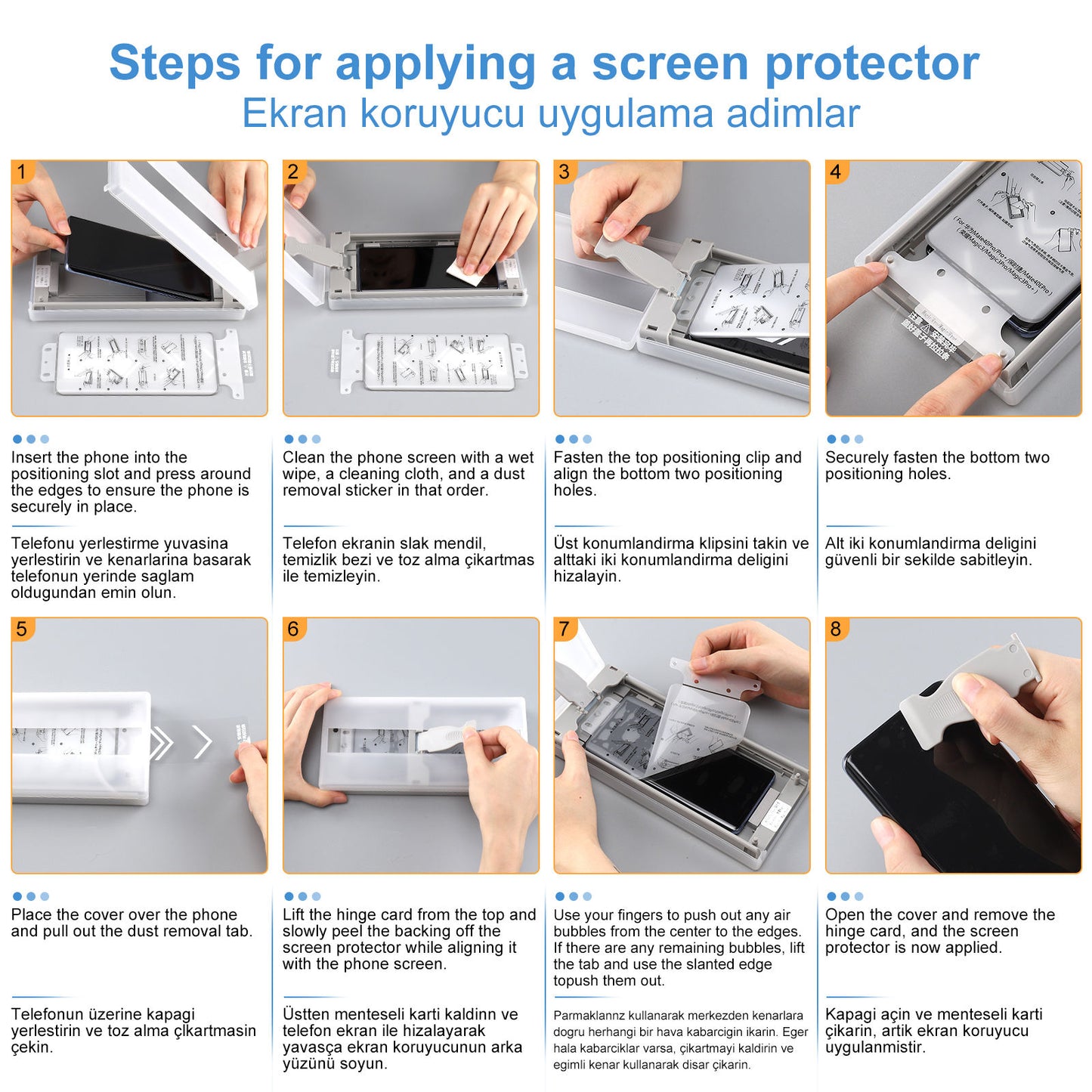 Auto Alignment Screen Protector For iPhone 15 14 13 12 Series