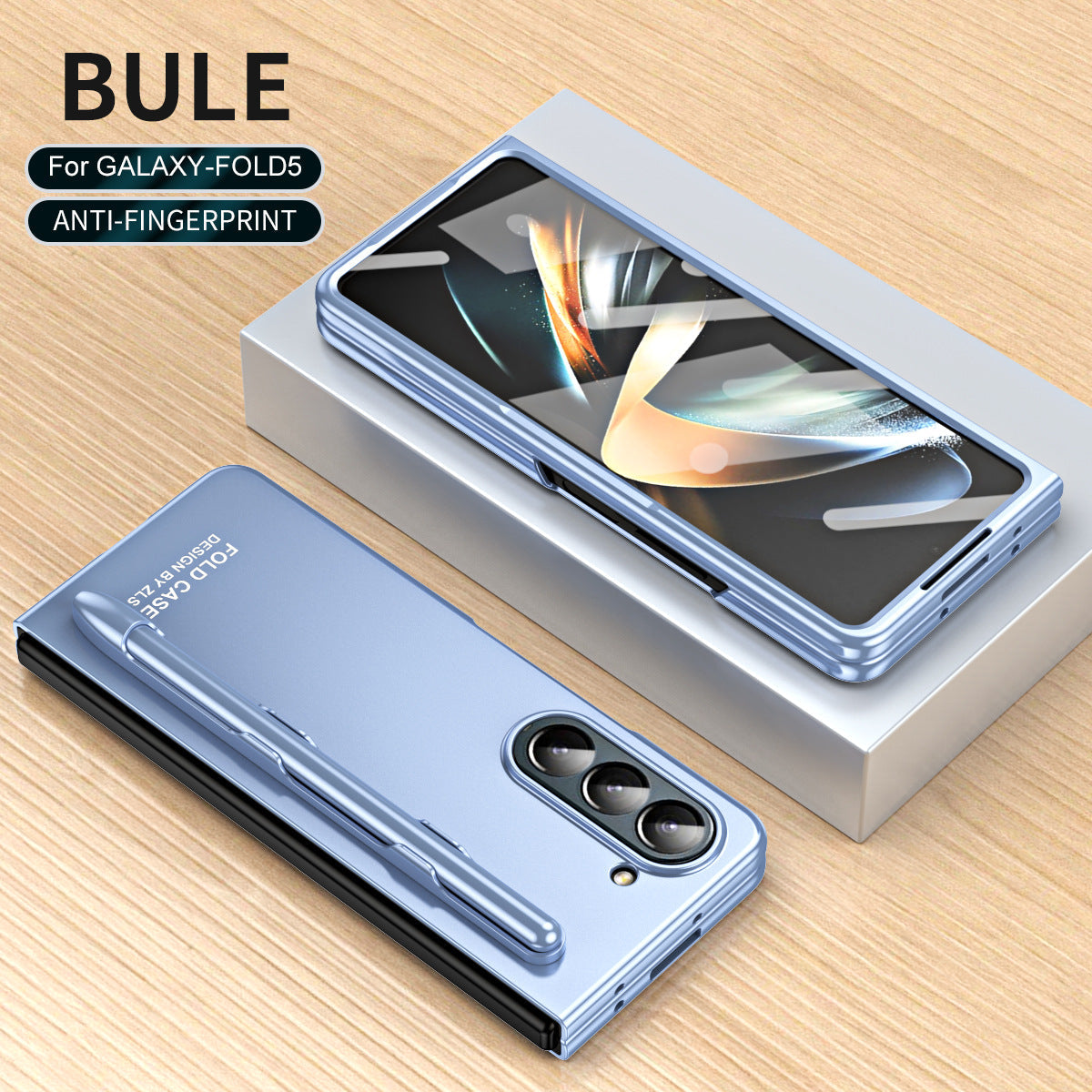 Samsung Galaxy Z Fold 5 Case with Pen Slot and Front Screen Protector Drop Resistant Case - mycasety2023 Mycasety
