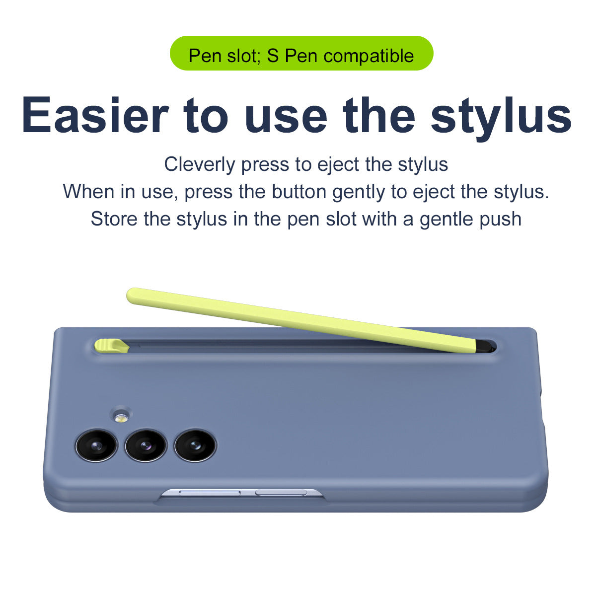 Anti-fall Protective Phone Case With Pen Tray Shell and Film For Galaxy Z Fold 7/6/5/4/3