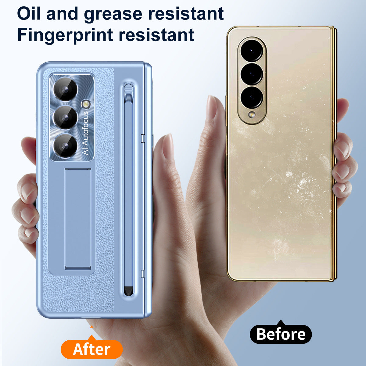 Leather Golden Electroplated Phone Case With Back Screen Glass and Stylus For Galaxy Z Fold 7/6/5/4