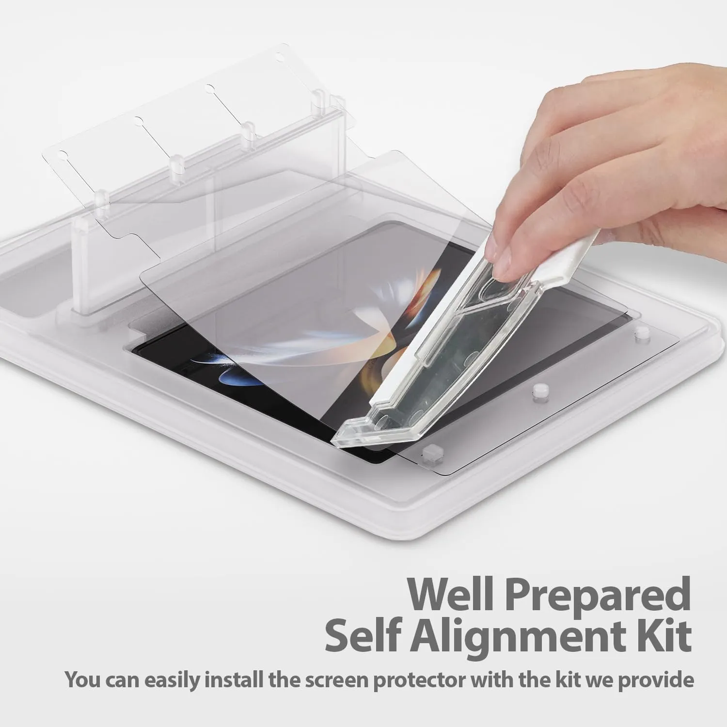 Galaxy Z Fold7 Fold6 Fold5 Fold4 Foldable Screen Protector With Auto Align Mounting Frame Kit